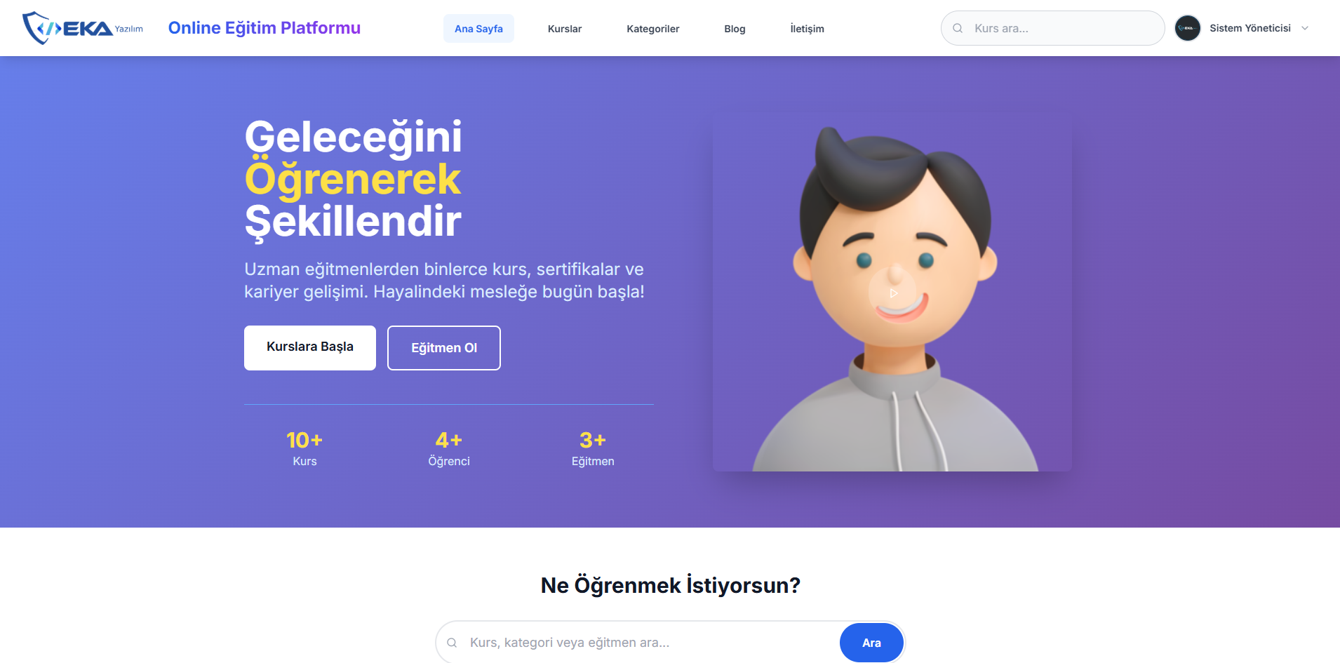 Online Eğitim Platformu